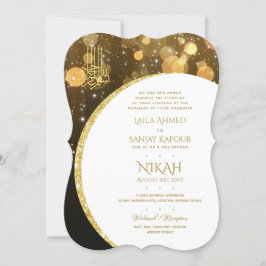 Nikah Bröllopsinbjudans | Islamiska Walimah Modern Inbjudningar