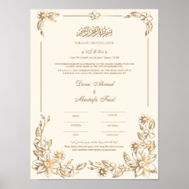 Nikah Certificate Poster