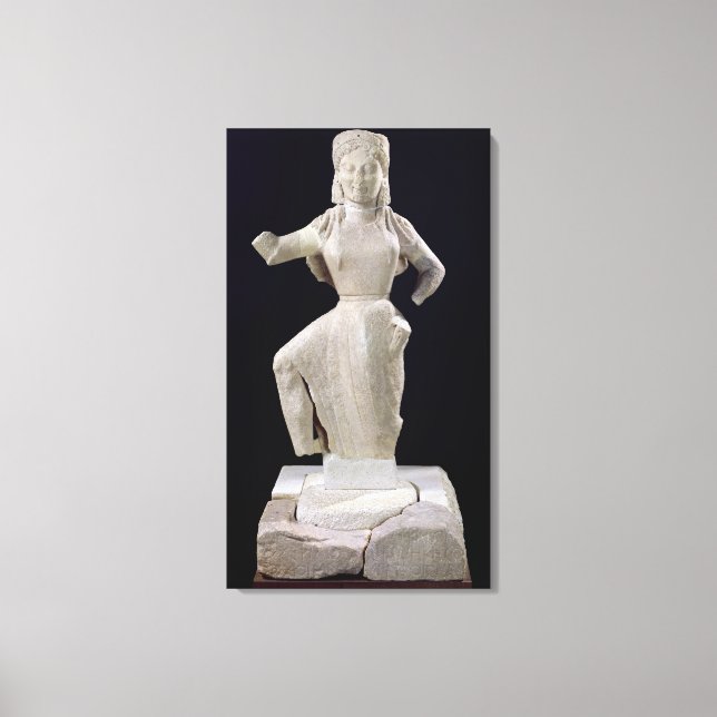 Nike, från Delos, c.550 BC Canvastryck (Framsida)