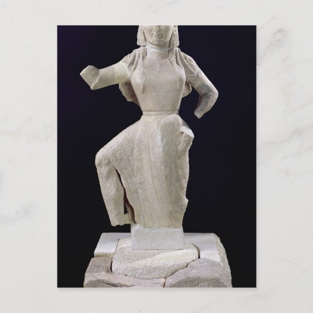 Nike, från Delos, c.550 BC Vykort (Framsida)