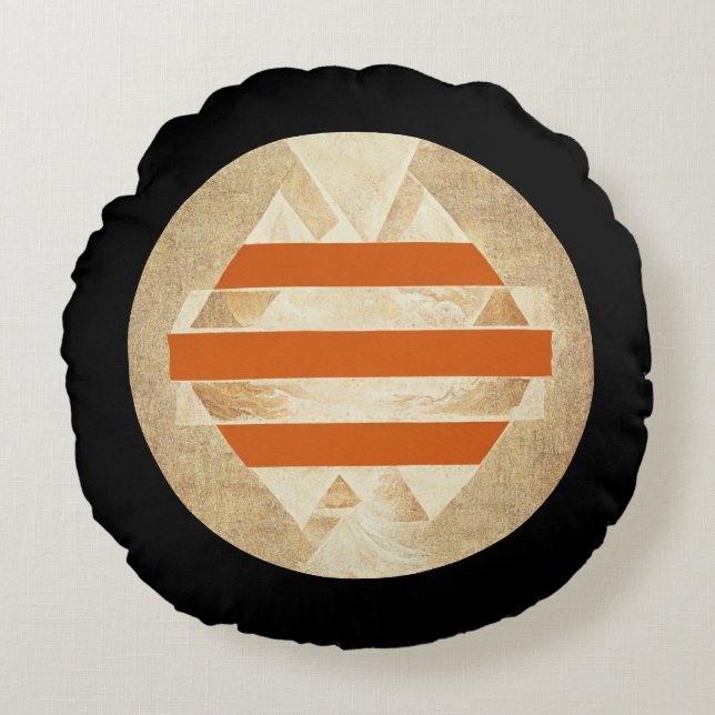 Nikias Logo Rund Kudde (Framsidan)