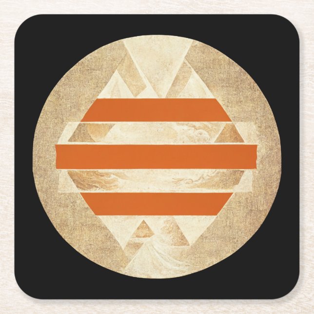 Nikias Logo Underlägg Papper Kvadrat (Framsidan)