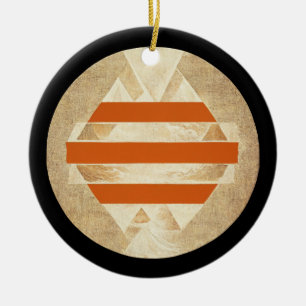 Nikias Logotyp Julgransprydnad Keramik