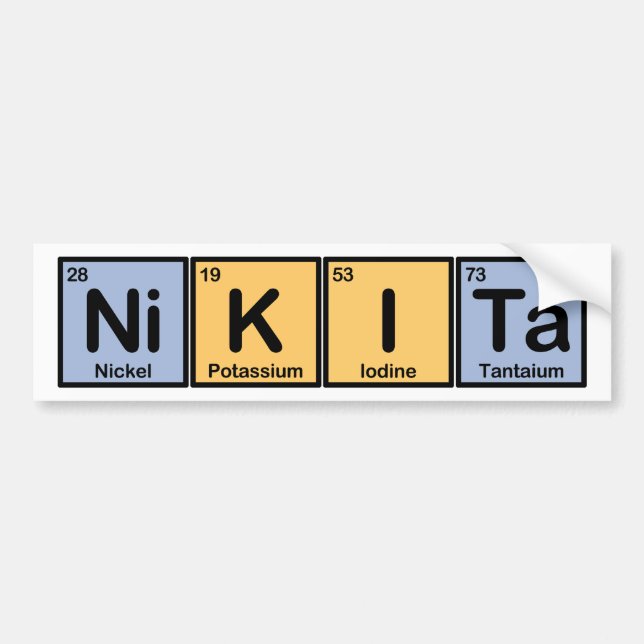 Nikita gjorde av inslag bildekal (Framsidan)