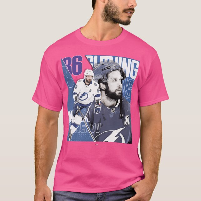 Nikita Kucherov Hockey Shirt Lightning T (Framsida)