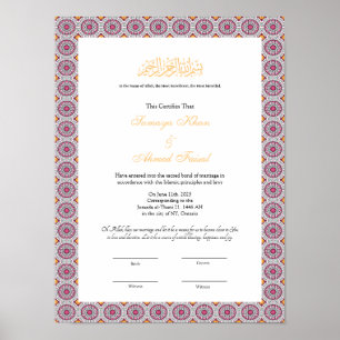 nikkah-certifikat poster
