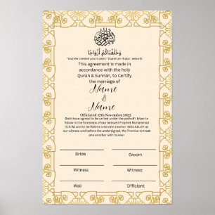 Nikkah-certifikat Poster