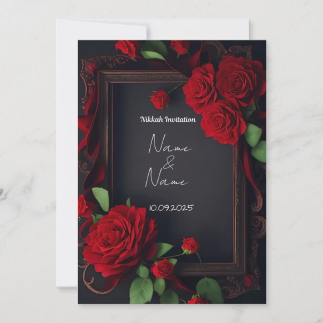 Nikkah-inbjudan Inbjudningar (Framsida)