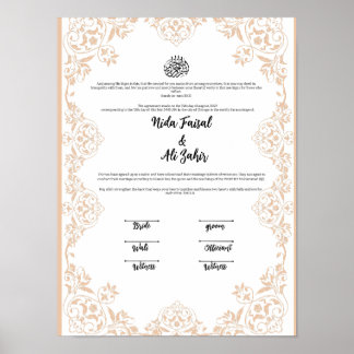 NIKKAH-KONTRAKT POSTER
