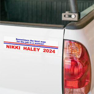 Nikki Haley 2024 Ibland den bästa mannen för Bildekal