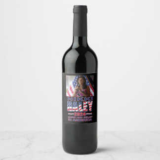 Nikki Haley - 2024 Vinflaska Etikett