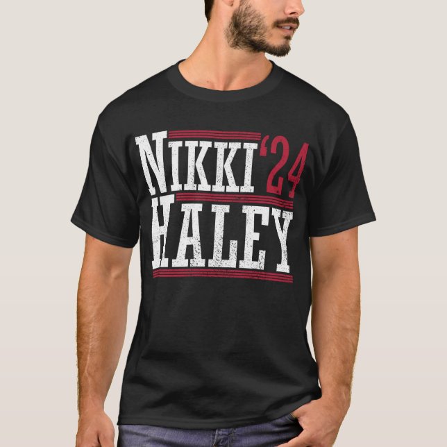 Nikki Haley "24 Haley 2024 Val President Haley T Shirt (Framsida)