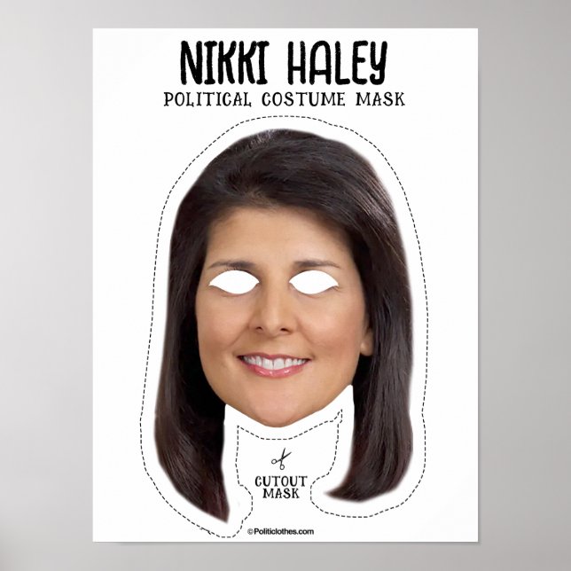 Nikki Haley Costume Mask Poster (Framsidan)