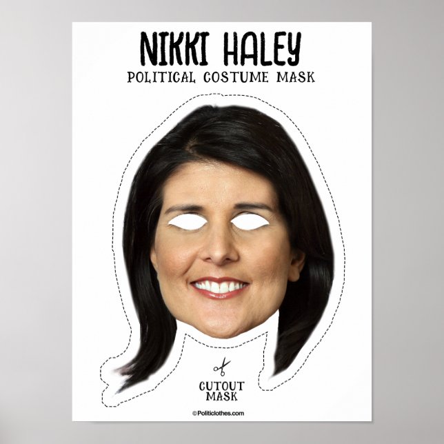 Nikki Haley Costume Mask Poster (Framsidan)