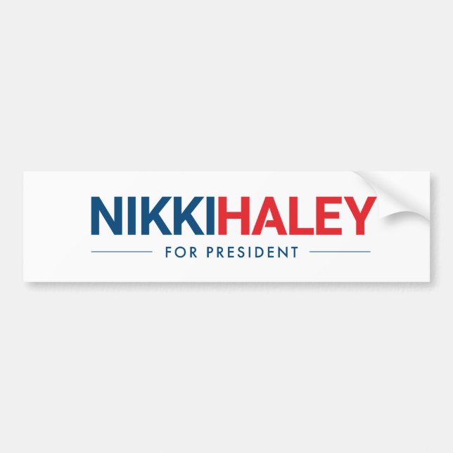 Nikki Haley för president 2024 Bildekal (Framsidan)