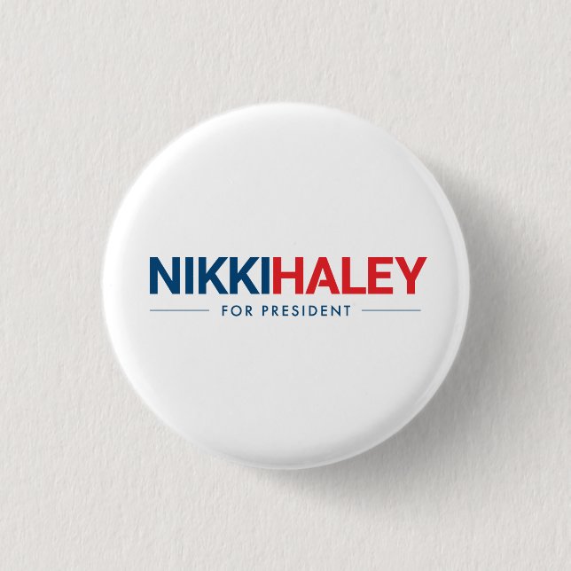 Nikki Haley för president 2024 Knapp (Framsida)