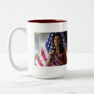 Nikki Haley för president Två-Tonad Mugg