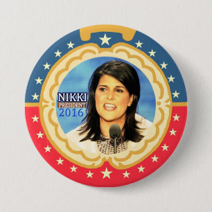 Nikki Haley för presidenten 2016 Knapp