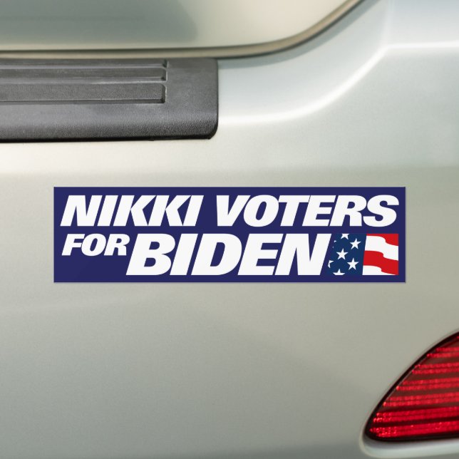 Nikki Haley Supporters for Biden 2024 Bildekal (På Bil)