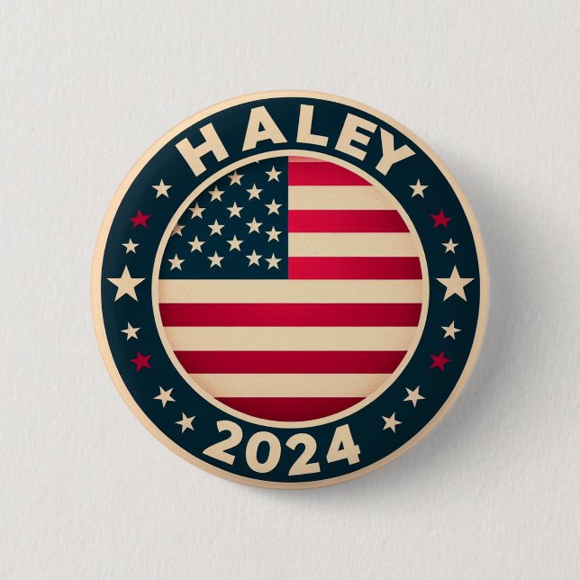 NIKKI HALLEY BUTTON KNAPP (Framsida)