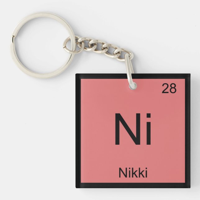 Nikki Namn kemi Inslag Periodic Bord (Framsidan)