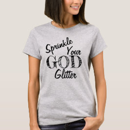 "Nikki" Sprinkle din gud Glitter original BLACK T Shirt