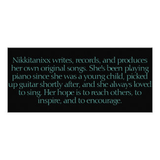 Nikkitanixx Promobokmärke Reklamkort
