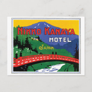 Nikko Kanaya Hotel Japan Vykort