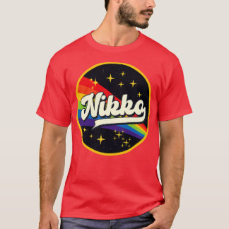 Nikko Rainbow in Space Vintage Stil T Shirt