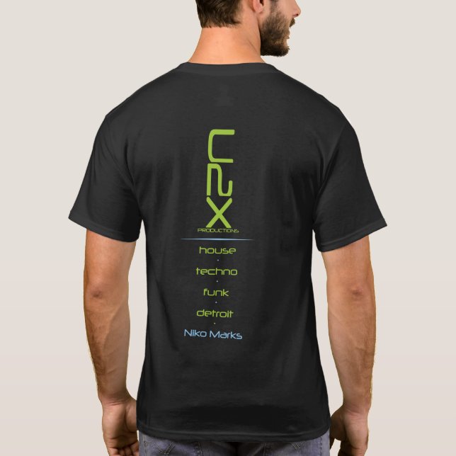 NIKO MARKERAR KAMMAREN TECHNO FUNK DETROS! T SHIRT (Baksida)