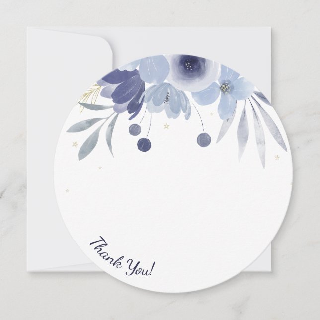 Niko Round Photo - tackkort Inbjudningar (Framsida)