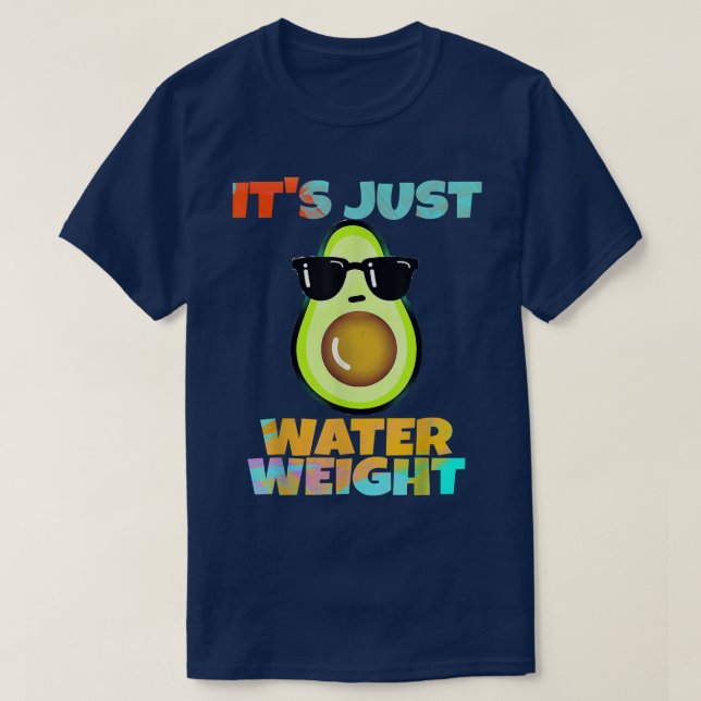 Nikocado Avocado, som bara har en vatten-viktdieta T Shirt (Design framsida)