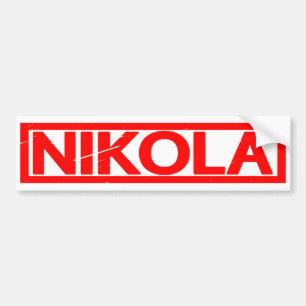 Nikola Frimärke Bildekal