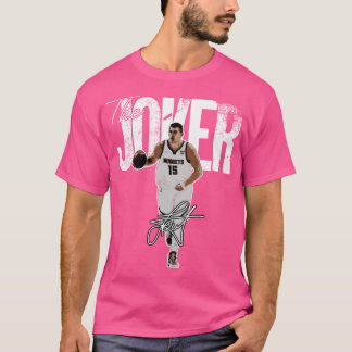 Nikola Jokic Joker Basketball Denver Namnteckning T Shirt