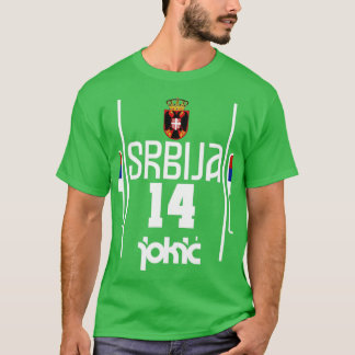 Nikola Jokic Retro Serbien Jersey Fläkt Art T Shirt