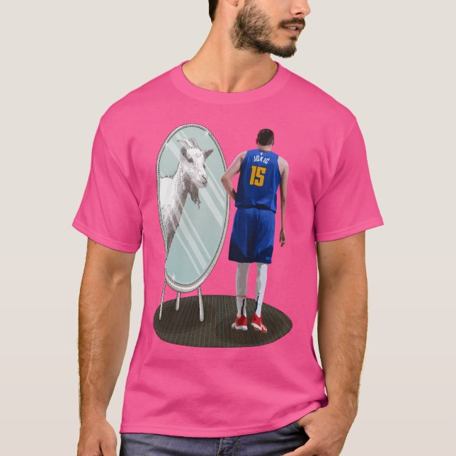 Nikola Jokic Spegel Goat (1) T Shirt (Framsida)