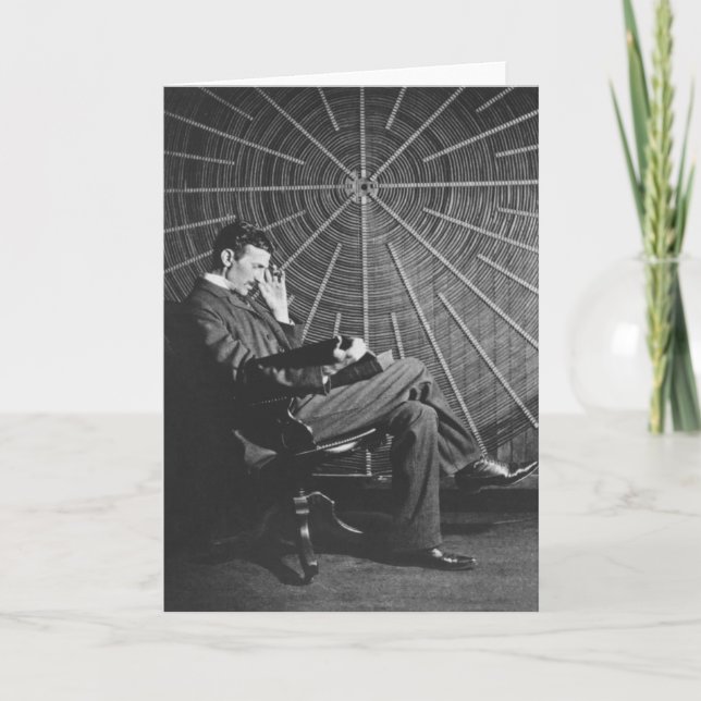 Nikola Tesla, 1896 Kort (Framsida)