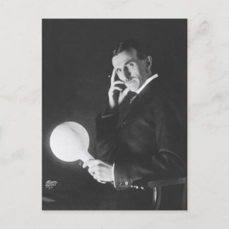 Nikola Tesla, 1898. Vykort