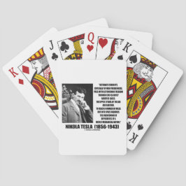 Nikola Tesla Alternate Currency Mechanical Natatur Spel Kort