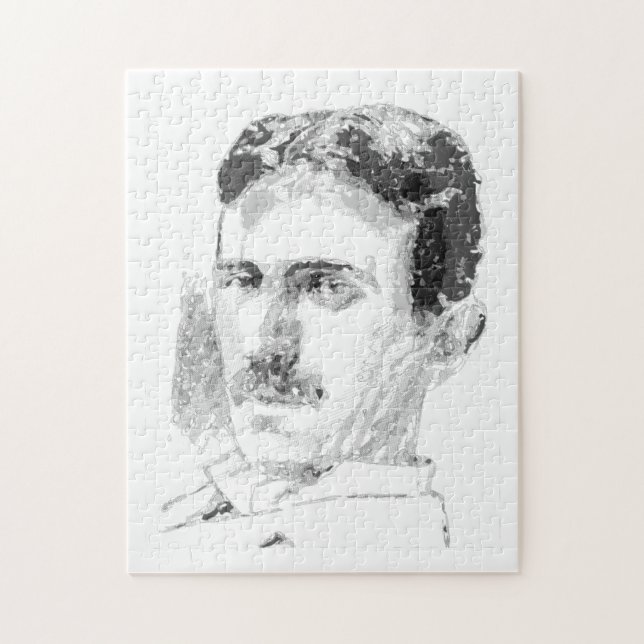Nikola Tesla Ansikte Pussel (Vertikal)