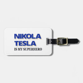 Nikola Tesla är min superhjälte Bagagebricka