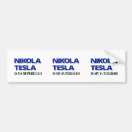 Nikola Tesla är min superhjälte Bildekal