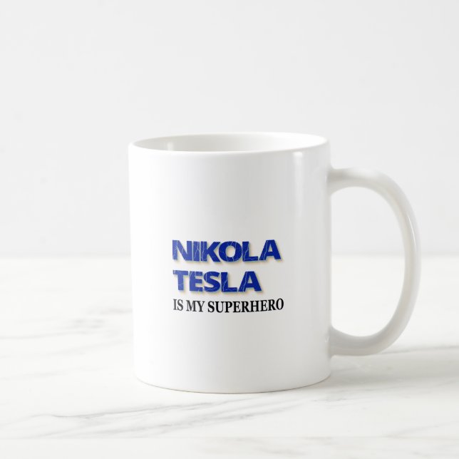 Nikola Tesla är min superhjälte Kaffemugg (Höger)