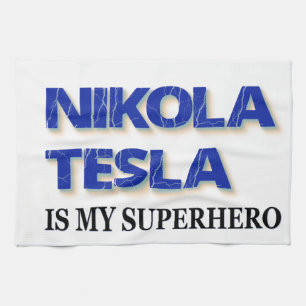 Nikola Tesla är min superhjälte Kökshandduk