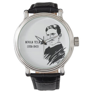 Nikola Tesla Art Vintage Wrist Watch Armbandsur