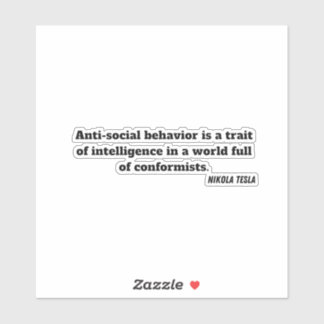 nikola tesla citat STICKER Klistermärken