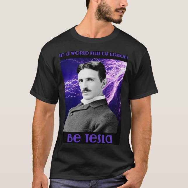 NIKOLA TESLA Classic607png607 T Shirt (Framsida)