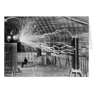 Nikola Tesla, Colorado Vår, 1899 Hälsningskort