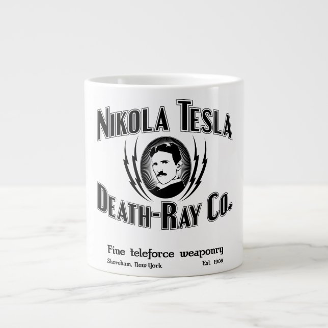 Nikola Tesla Death-Ray Co. Jumbo Mugg (Framsidan)
