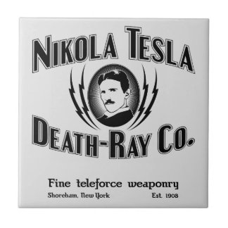 Nikola Tesla Death-Ray Co. Kakelplatta